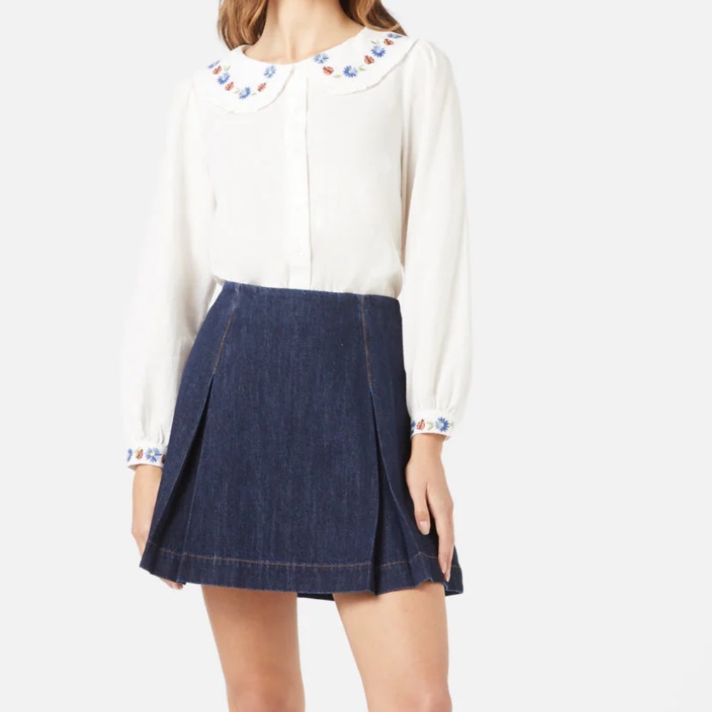Princess Highway Dark Blue Mini Skirt